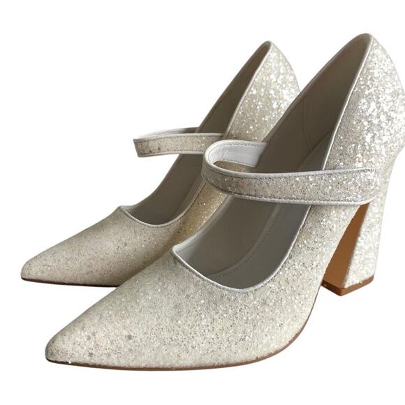 Lulus Luiz Sparkle Pointed Toe Pumps 7 Formal Prom Wedding Princess‎ Quinceanera - Picture 15 of 15
